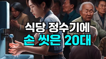 [영상 뉴스] 식당 정수기에 손 씻은 '20대'