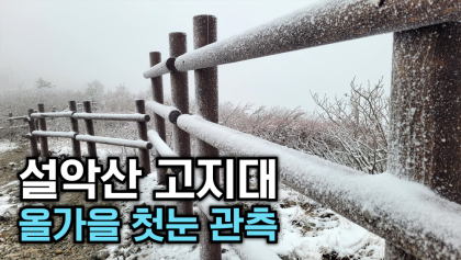 [뉴스와이] 올가을 첫눈 내려