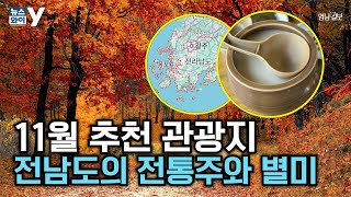 [뉴스와이] 11월 추천 관광지…전남도의 전통주와 별미