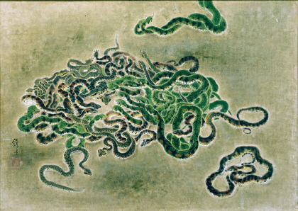 [김남희의 그림 에세이] 우글우글 35마리 뱀에게서 생명력을 느끼다