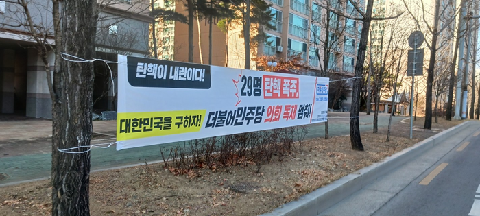 계엄 이후 불법 정당 현수막 폭증...대구는 서울·경기 이은 3위