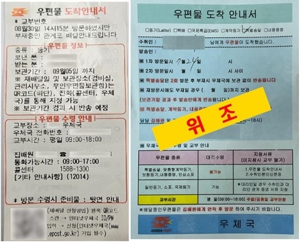 경주경찰, ‘가짜 우편물도착안내서’ 보이스피싱범 중국서 붙잡아 구속