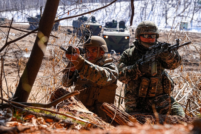 한미 해병대, 연합 보병·제병협동훈련 실시