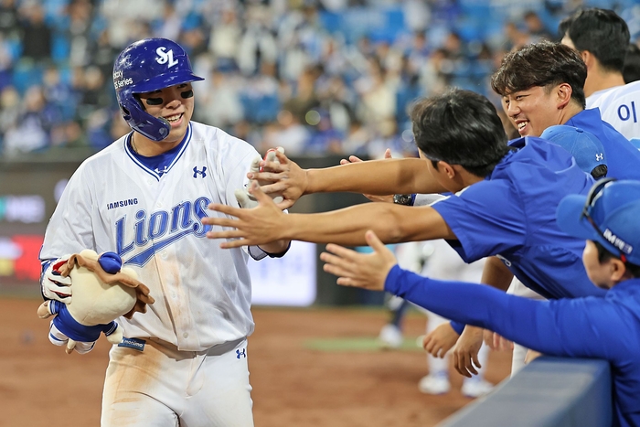 삼성 라이온즈 타선 다시 폭발…구자욱 1천500안타·김영웅 만루홈런