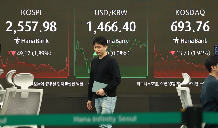 코스피 하락 마감…코스닥도 700선 내줘