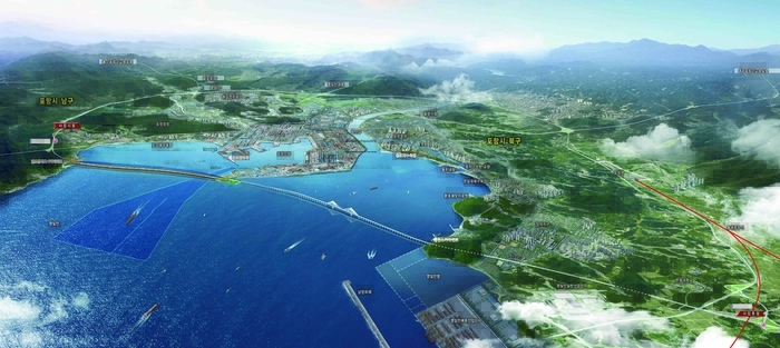 영일만대교 건설 사업 조감도. <포항시 제공>