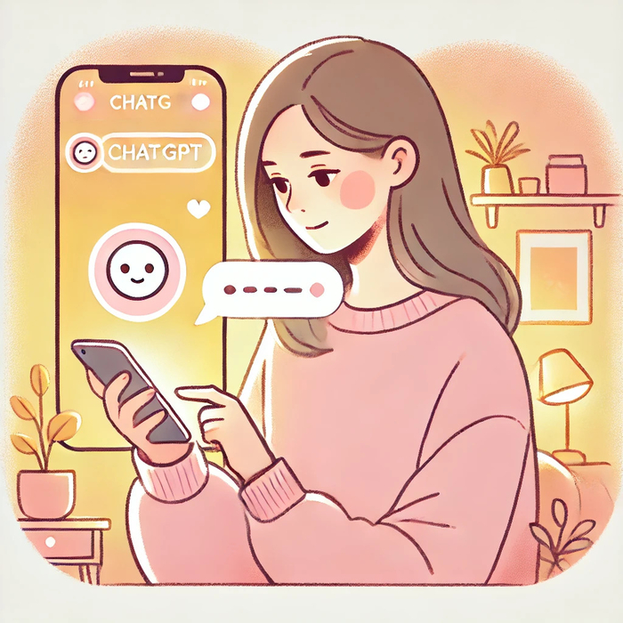 챗GPT 등 AI를 고민 상담 용도로 활용하는 이들이 늘고 있다. 사진은 챗GPT로 만든 AI 고민 상담 이미지. <챗GPT 제공>