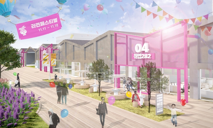 근로자의 삶과 문화가 공존하는 국가 1호 문화산단으로 변신하는 방림부지 개발 조감도.<구미시 제공>