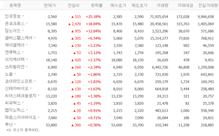 온코크로스, 18% 급등 배경?…딥노이드·셀바스헬스케어·제이엘케이 등 의료AI株 ‘들썩’