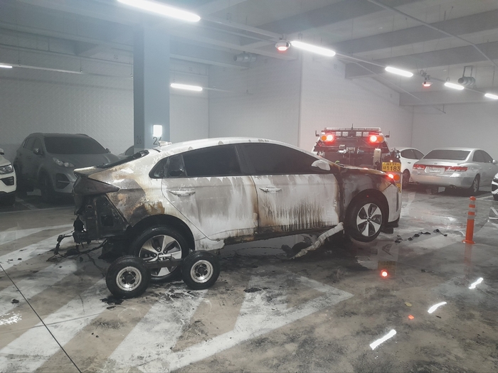 대구 달서구 아파트 지하주차장서 ‘전기차’ 화재