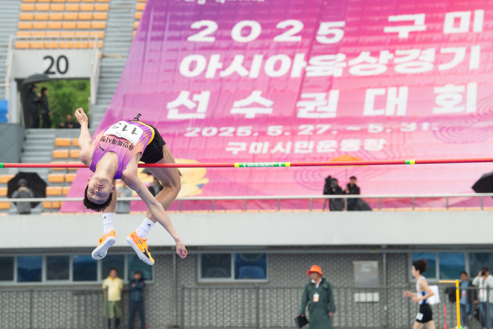2025 구미아시아육상경기선수권대회 최종 선발대회 높이뛰기 종목 우승 우상혁 선수 인터뷰