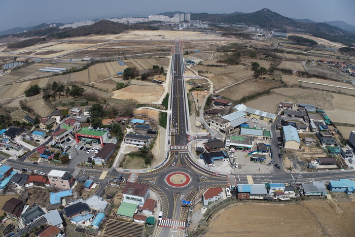 경북도청신도시 남편 진입도로 28일 완전 개통