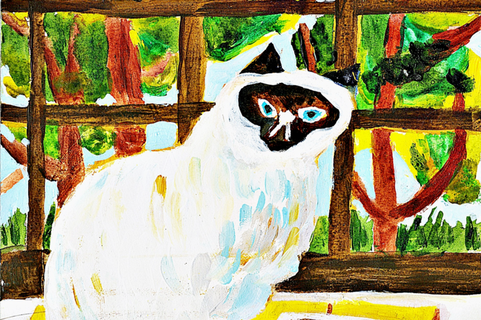 카에데 마치코 a window-side cat. <대구신세계갤러리 제공>