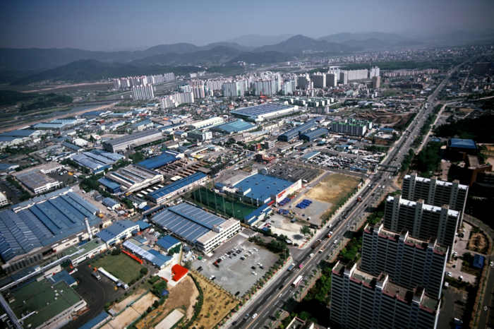 용강공단 항공사진. 경주시 제공