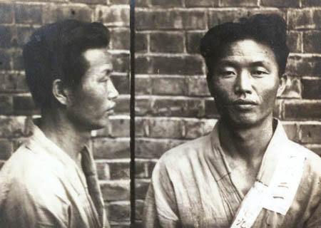 1923년 서대문형무소에서 촬영된 정운해 지사. 출처:공훈전사사료관