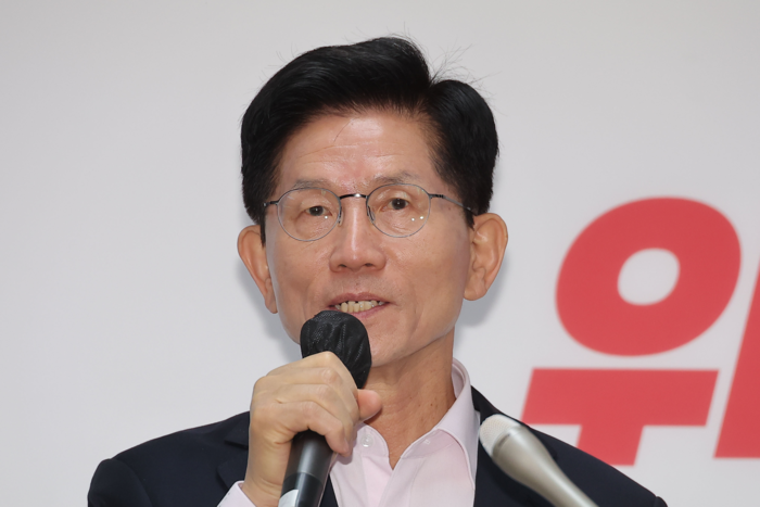 발언하는 김문수 후보. <연합뉴스>