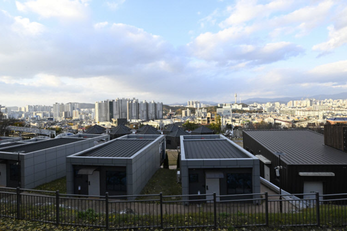 대구 남구 숲속 책 쉼터가 들어설 앞산 골안골 전경(옛 앞산해넘이캠핑장). <영남일보DB>