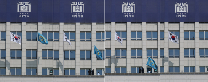 [대통령파면] 尹 파면 이후 ‘침통’ 분위기 속 봉황기 내린 용산