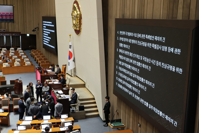 [속보] 두번째 ‘내란 특검법’ 국회 재표결서 부결…자동폐기