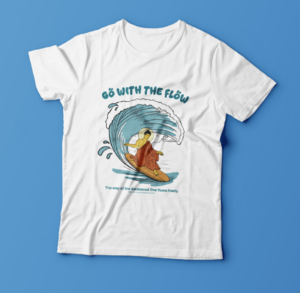 2025 서울국제불교박람회에서 힙스터 부처님 부스를 선보인 온리모먼트의 부처님 티셔츠. <온리모먼트 제공>