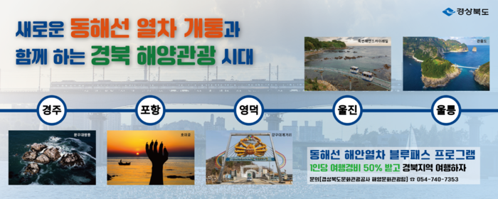동해선 해안열차 블루패스 프로그램 포스터. 경북도 제공
