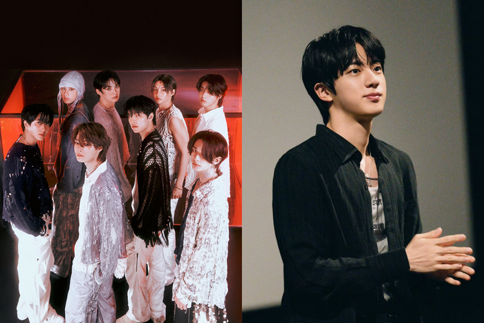 사진 왼쪽부터 스트레이키즈(공식 홈페이지 캡처), BTS 진(SNS 캡처)