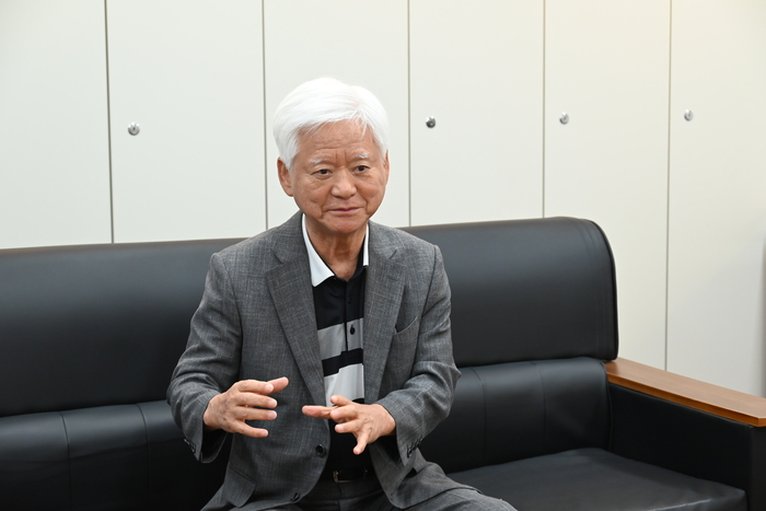 이강철 전 청와대 시민사회수석이 이재명 후보의 강점에 대해서 이야기하고 있다. 민주당 대구시당 제공.