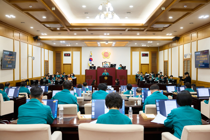 지난달 2일 열린 대구시의회 제316회 임시회 제3차 본회의 모습. 대구시의회 제공.