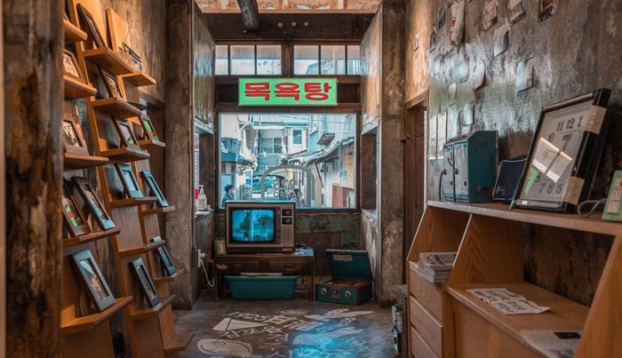 경북 경주 감포읍에 위치한 카페 '1925감포'. 1925년에 지어진 목욕탕을 개조했다. <1925감포 SNS>
