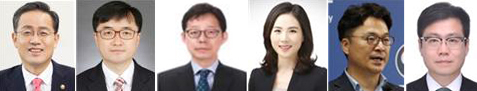 이재명 대통령 차관급 인선
    (서울=연합뉴스) 대통령실은 10일 이재명 대통령이 기획재정부 1차관에 이형일 통계청장(왼쪽부터), 기획재정부 2차관에 임기근 조달청장, 외교부 1차관에 박윤주 주아세안대표국 공사, 외교부 2차관에 김진아 한국외국어대학교 교수, 산업통상자원부 1차관에 문신학 산업통상자원부 대변인, 통상교섭본부장에 여한구 피터슨국제경제연구소 선임위원을 임명했다고 밝혔다. 2025.6.10 [대통령실 제공. 재판매 및 DB 금지]
    photo@yna.co.kr
(끝)


<저작권자(c) 연합뉴스, 무단 전재-재배포, AI 학습 및 활용 금지>