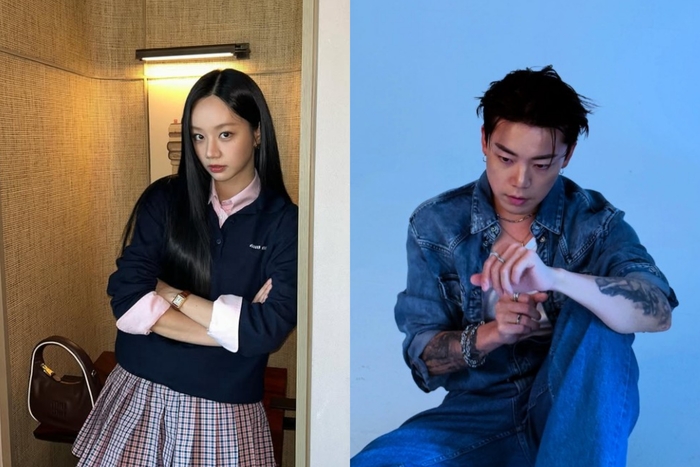 왼쪽부터 가수 겸 배우 혜리와 댄서 우태 /출처=인스타그램