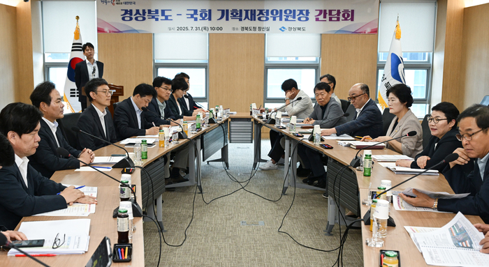 31일 경북도청 창신실에서 임이자 국회 기획재정위원장 초청 간담회가 열렸다. 경북도 제공