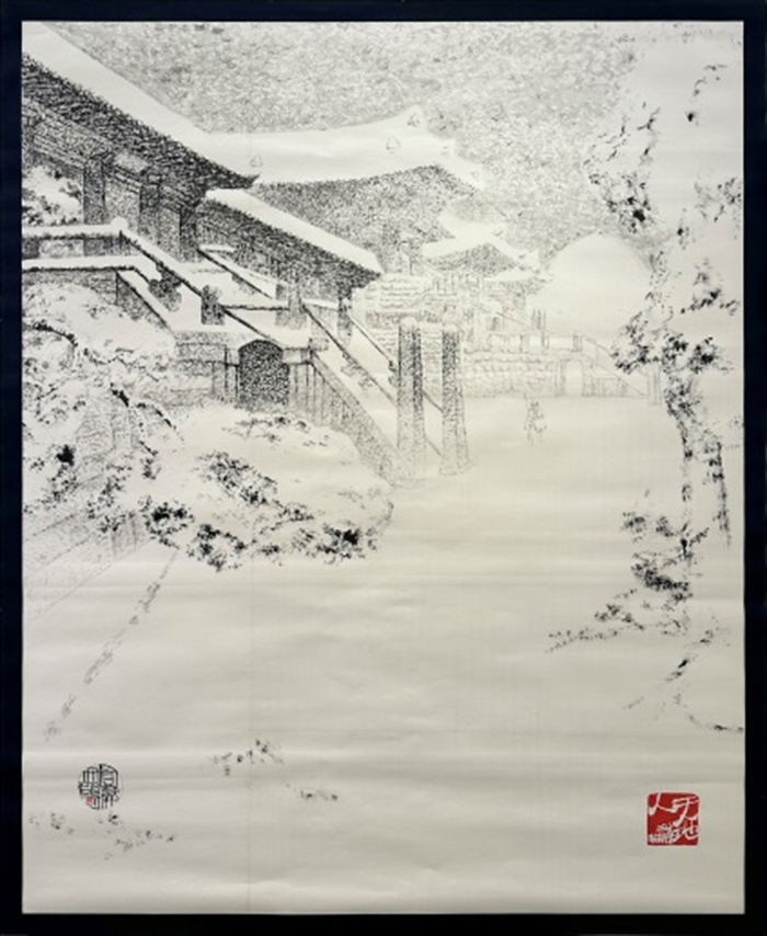 박대성 '설경'. <리안갤러리 대구 제공>