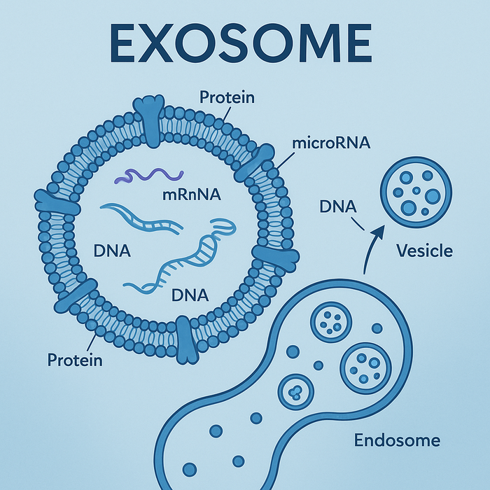차세대 바이오 기술로 주목받는 엑소좀(exosome)이미지. 챗GPT 생성