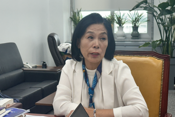 최민희 과방위원장이 9일 영남일보와 만나 인터뷰하고 있다. 정재훈·서정혁기자