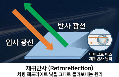 재귀반사. <그래프=생성형 AI>