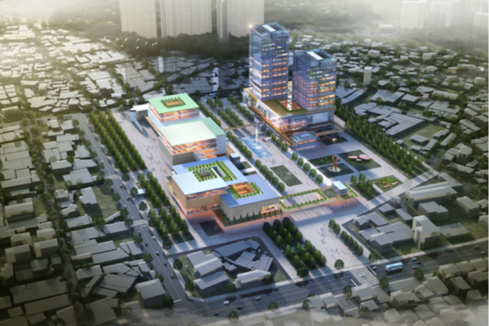지난해 9월 대구시가 옛 대구교도소 후적지 개발방안으로 제시한 청년미래희망타운 조감도. <대구시 제공>
