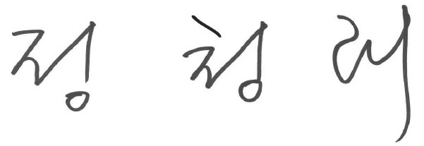 정정레 대표 사인. 민주당 제공