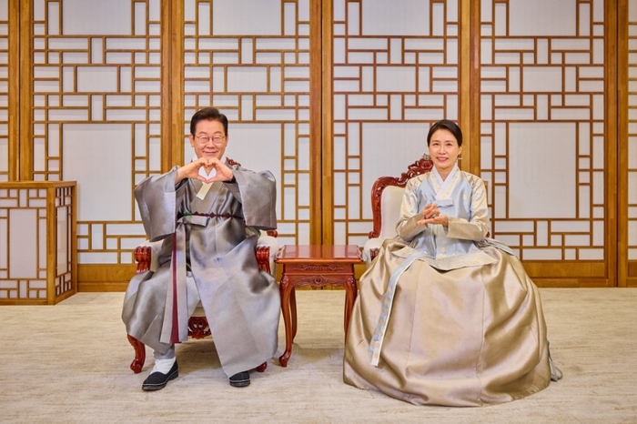 이재명 대통령과 김혜경 여사 / 이재명 대통령 x 캡처