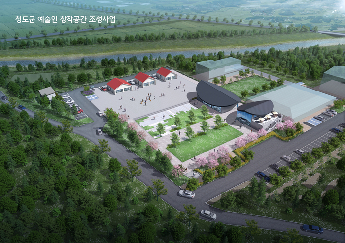 청도 각북면 풍각중학교 각북분교 부지에 조성예정인 청도군 예술인 창작공간 조감도. <청도군 제공>