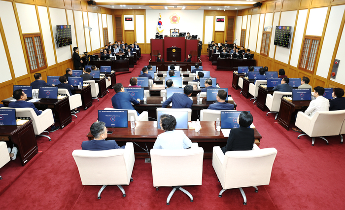 지난 9월12일 열린 대구시의회 제319회 임시회 제3차 본회의 모습. 대구시의회 제공.