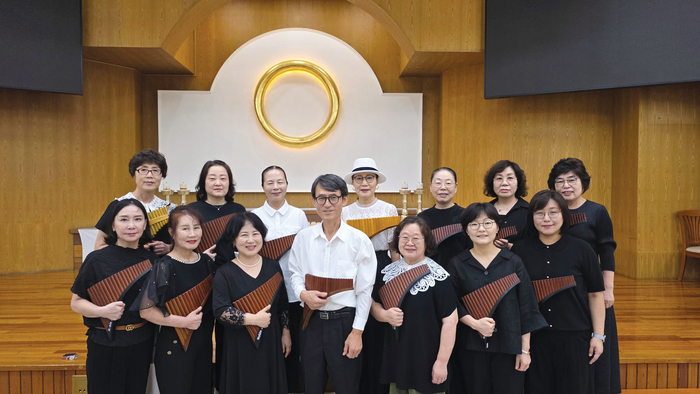 지역 원불교 교도로 구성된 팬플룻 연주팀 풍류.<원불교 대구경북교구 제공>