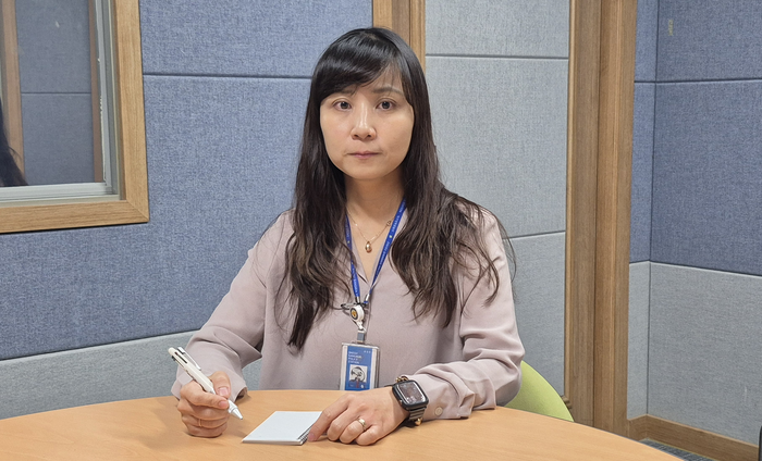 대구강북경찰서 여성청소년계에서 피해자심리전문요원으로 근무 중인 정하나 경사. 조윤화 기자