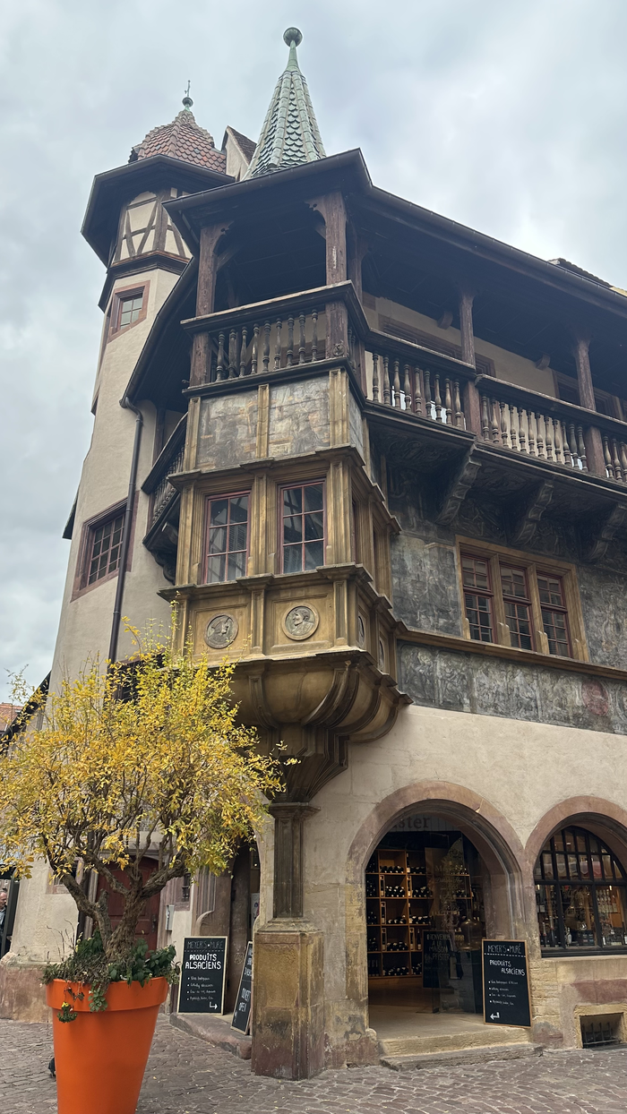 애니메이션 하울의 움직이는 성에 등장한 건물 메종 피스테르. 콜마르에 최초로 지어진 르네상스 건물이다.