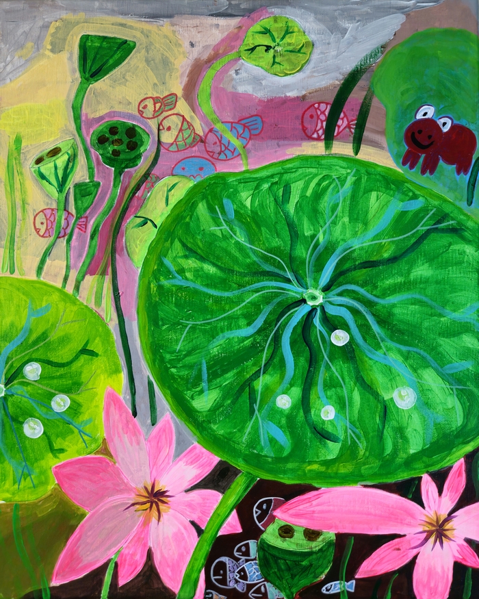 11월2일까지 아양아트센터 Altogether 전시회에서 전시되는 최희연 작가의 같이 피는 연못 <최희연 작가 제공>