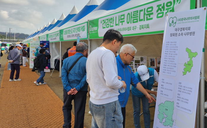 건강한 나무 아름다운 정원