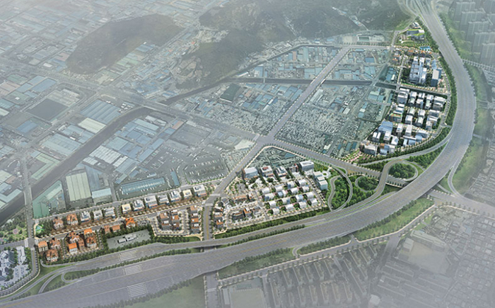 대구 달서구 장기동 성서산단 인근 대구출판산업단지가 30일부터 대구인쇄출판밸리로 새롭게 태어난다. 사진은 조감도. <대구시 제공>