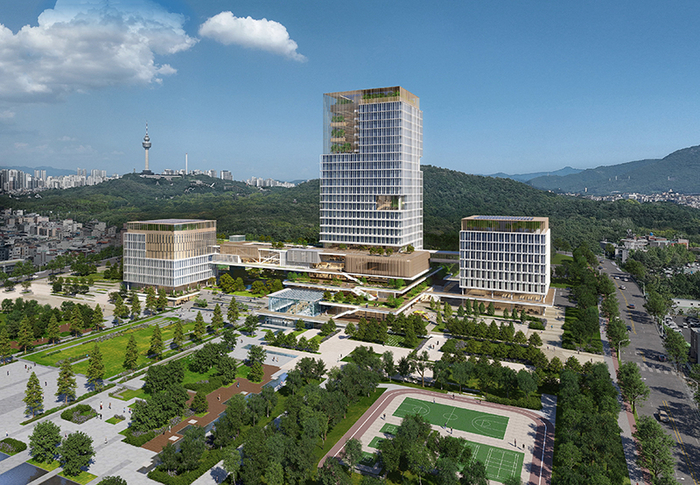 대구시 신청사 국제설계공모 최종 당선작으로 선정된 FORETscape. 대구시 제공