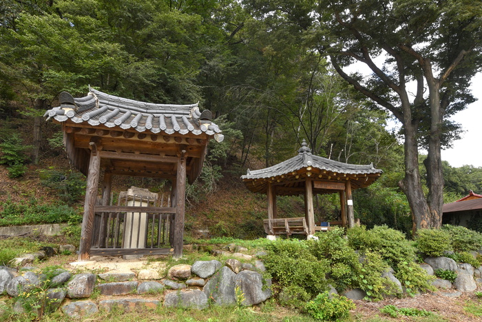 의성군 경덕왕릉에서 1.5㎞ 떨어진 곳에 문익점 목면 유전비가 있다. 이 비석이 있는 대추불마을은 제오리로 알려져 있고, 정운수가 태어난 마을이다. 사진은 문익점 목면 유전비.