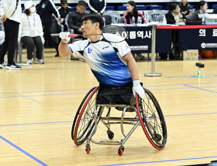 대구도시개발공사 배드민턴팀 김정준 선수.<대구시장애인체육회 제공>